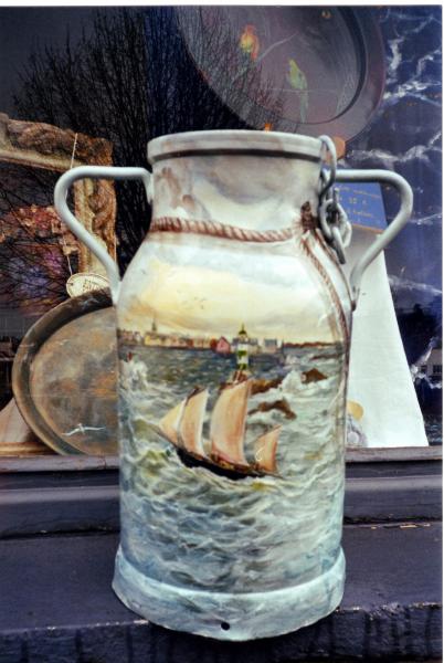 déco , tempête avec bateau